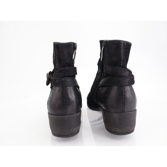 Dansko Womens Cagney Ankle Booties Size 40 / 9.5-10 Black Burnished Suede - Picture 4 of 10